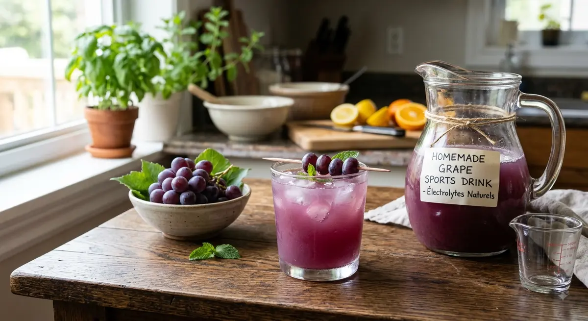Homemade Grape Sports Drink